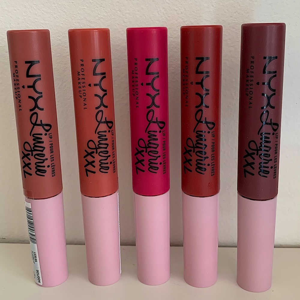 5 Shades NYX LINGERIE XXL Matte Liquid Lipstick:NYX Cosmetics NWT  $7ea or 5/$25